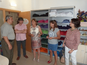 Pobo y Buj han visitado las instalaciones de ATADI en Teruel