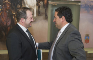 Ramón Millán y Javier Moliner, en la Diputación de Castellón
