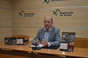 El diputado de Turismo, Francisco Martí, en la presentación de los actos de promoción turística que se van a llevar a cabo en Logroño del 6 al 8 de octubre