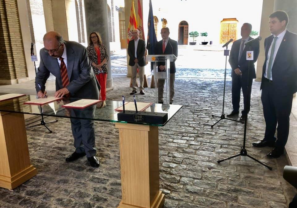El Gobierno de Aragón y las tres diputaciones aúnan esfuerzos frente a las consecuencias de la pandemia