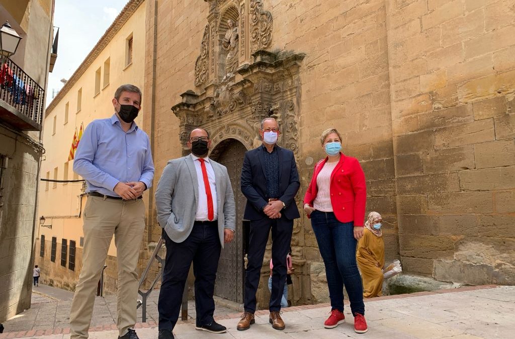 La Diputación de Teruel se compromete con la recuperación de la Iglesia del Carmen de Alcañiz