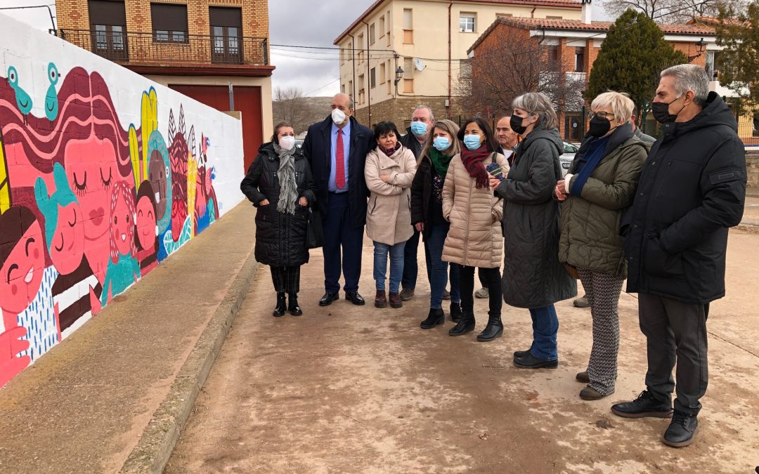 La DPT conmemora el Día Internacional de la Mujer con la inauguración de un mural en Galve