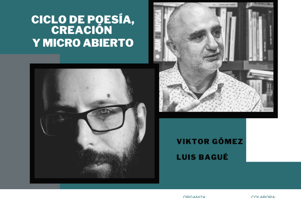 Luis Bagué y Víktor Gómez, en la segunda velada poética del ciclo organizado por el IET