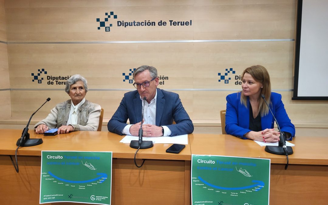Trece municipios participarán en el I Circuito Teruel En Marcha Contra el Cáncer